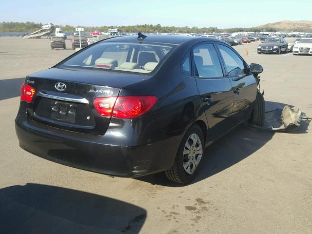 KMHDU4AD5AU898194 - 2010 HYUNDAI ELANTRA BL BLACK photo 4