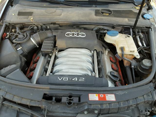 WAUDL74F85N087539 - 2005 AUDI A6 4.2 QUA GRAY photo 7