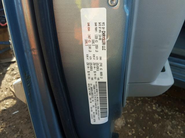 2A8HR54189R572762 - 2009 CHRYSLER TOWN & COU BLUE photo 10