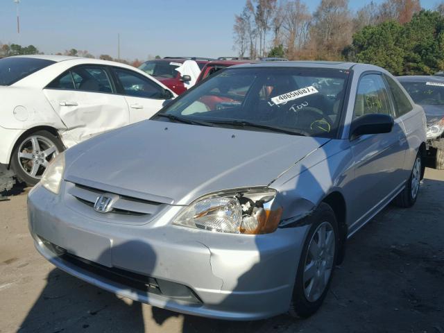 1HGEM22912L086116 - 2002 HONDA CIVIC EX SILVER photo 2