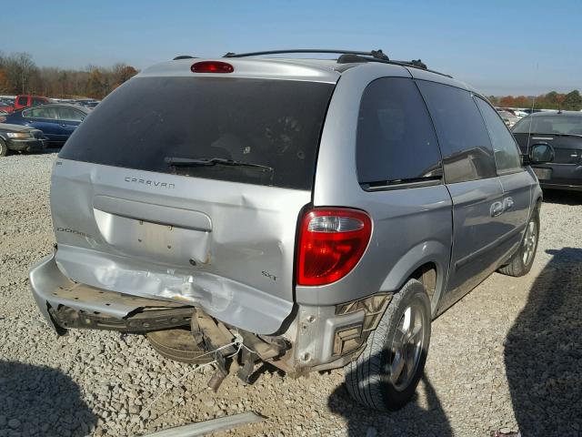 1D4GP45R15B401905 - 2005 DODGE CARAVAN SX SILVER photo 4