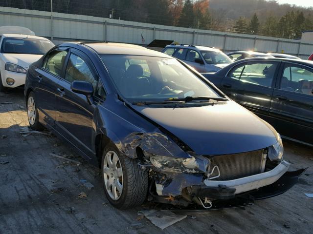 19XFA1F56BE033496 - 2011 HONDA CIVIC LX BLUE photo 1