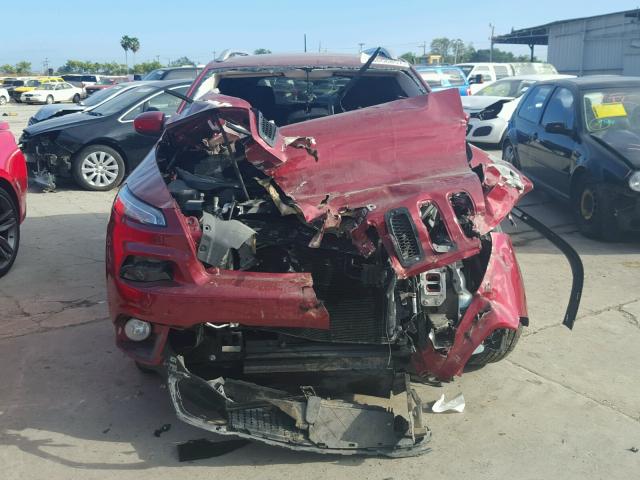 1C4PJLCBXGW303451 - 2016 JEEP CHEROKEE L RED photo 9