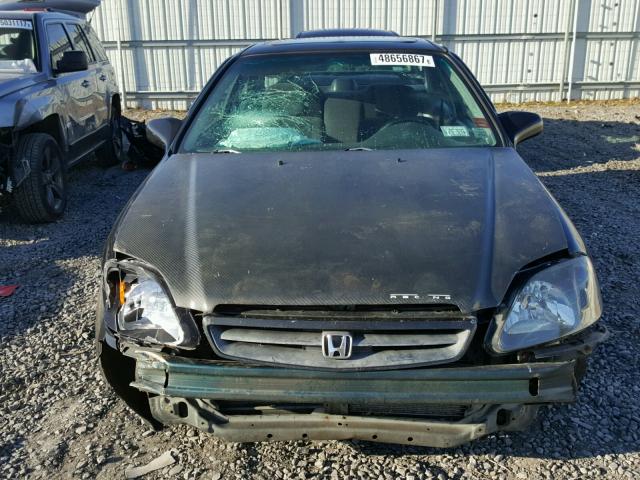 1HGEJ8142TL035632 - 1996 HONDA CIVIC EX BLACK photo 9