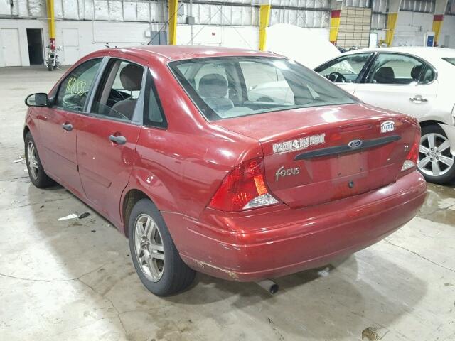 1FAFP34P92W152587 - 2002 FORD FOCUS SE RED photo 3