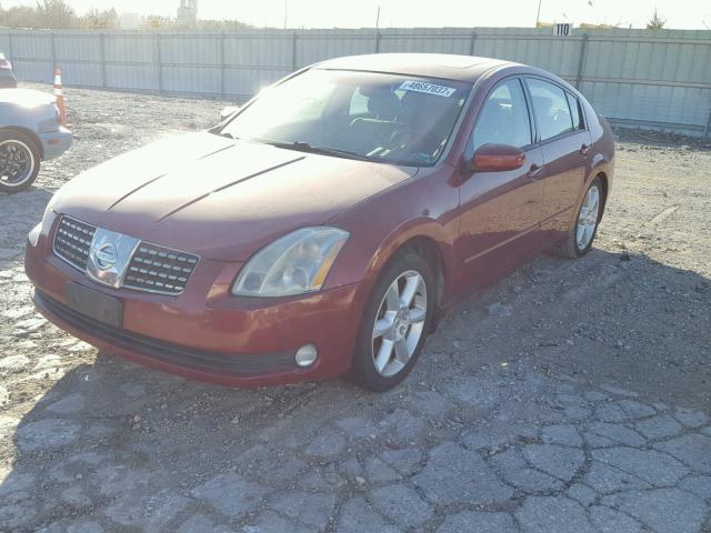 1N4BA41E85C822208 - 2005 NISSAN MAXIMA SE RED photo 2