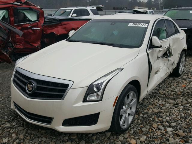 1G6AA5RA1D0119310 - 2013 CADILLAC ATS WHITE photo 2