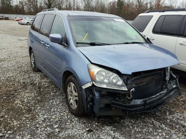 5FNRL38756B119108 - 2006 HONDA ODYSSEY EX BLUE photo 1