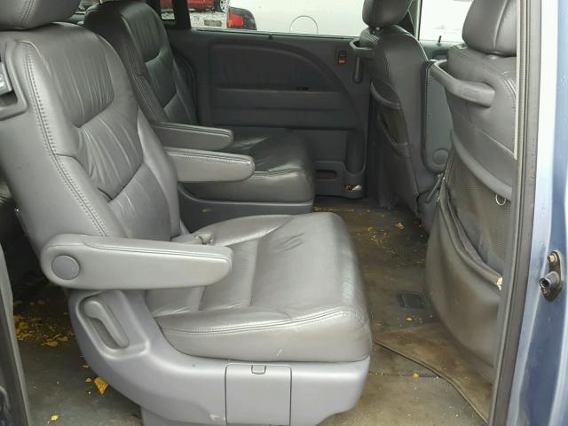 5FNRL38756B119108 - 2006 HONDA ODYSSEY EX BLUE photo 6