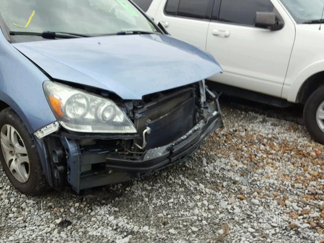 5FNRL38756B119108 - 2006 HONDA ODYSSEY EX BLUE photo 9