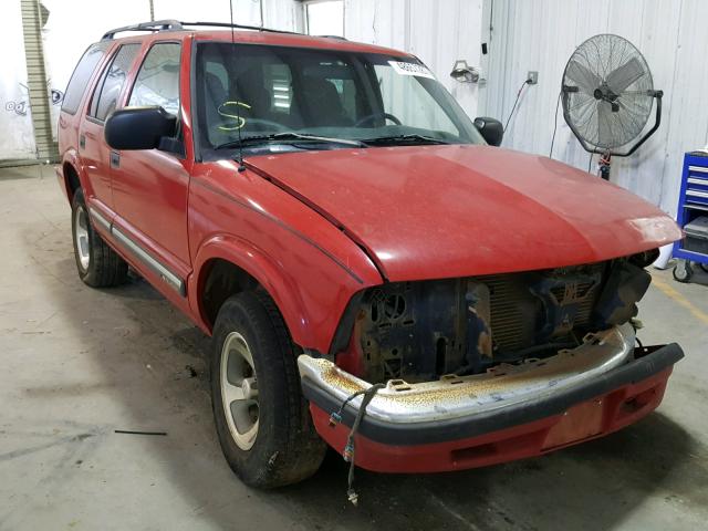 1GNCS13W112120142 - 2001 CHEVROLET BLAZER RED photo 1