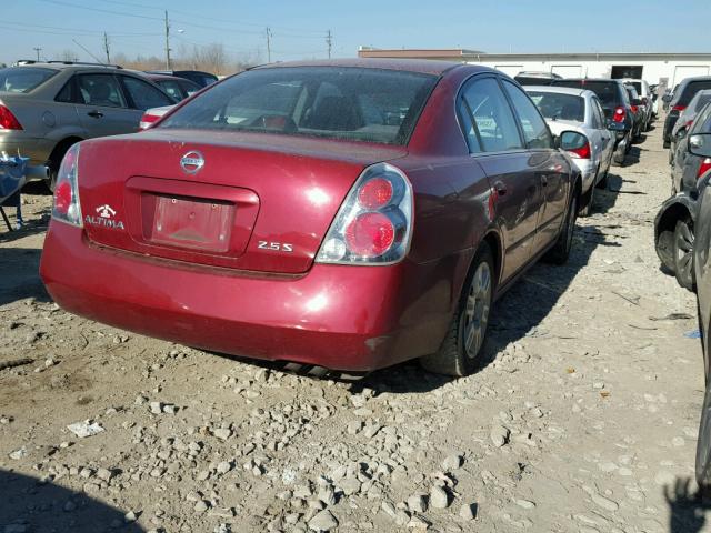 1N4AL11D55C322230 - 2005 NISSAN ALTIMA S RED photo 4