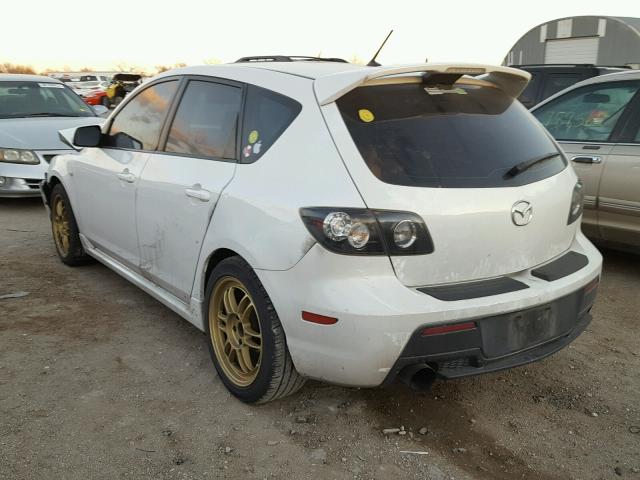 JM1BK34L991243600 - 2009 MAZDA SPEED 3 WHITE photo 3