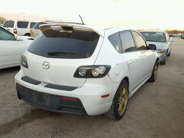 JM1BK34L991243600 - 2009 MAZDA SPEED 3 WHITE photo 4