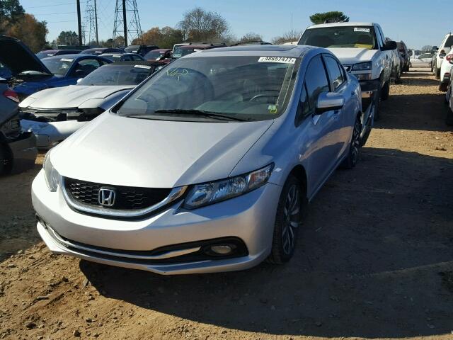 2HGFB2F94EH505128 - 2014 HONDA CIVIC EXL SILVER photo 2