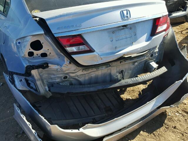 2HGFB2F94EH505128 - 2014 HONDA CIVIC EXL SILVER photo 9