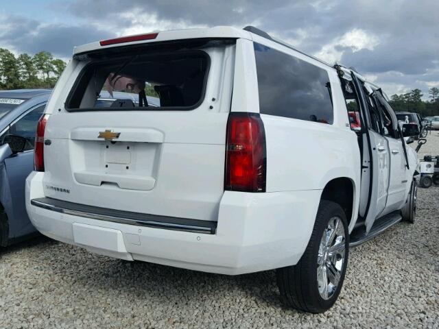 1GNSCJKC2GR428033 - 2016 CHEVROLET SUBURBAN C WHITE photo 4