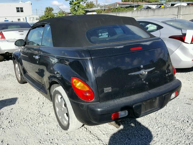 3C3EY55E15T316196 - 2005 CHRYSLER PT CRUISER BLACK photo 3