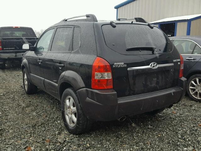 KM8JN12D95U099571 - 2005 HYUNDAI TUCSON GLS BLACK photo 3