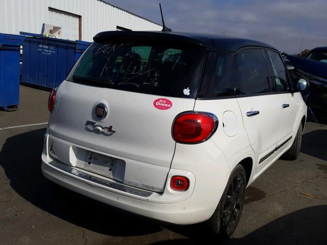 ZFBCFACH9EZ004170 - 2014 FIAT 500L LOUNG WHITE photo 4