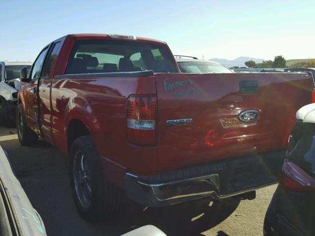 1FTRX12W25FA66533 - 2005 FORD F150 RED photo 3