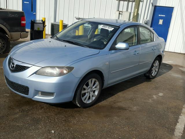 JM1BK12F871706275 - 2007 MAZDA 3 I BLUE photo 2