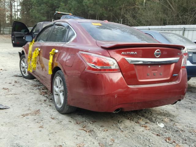 1N4AL3AP3DC159100 - 2013 NISSAN ALTIMA 2.5 RED photo 3