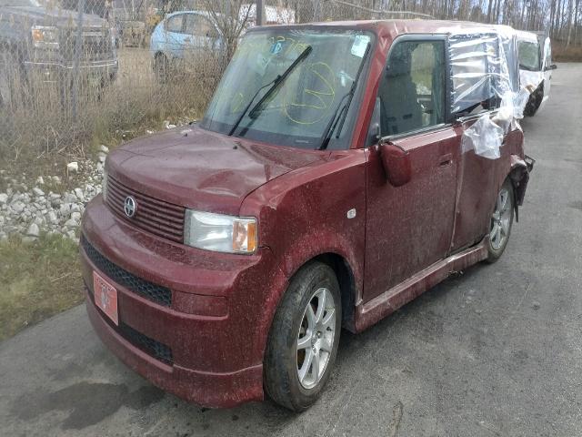 JTLKT334964126105 - 2006 TOYOTA SCION XB RED photo 2