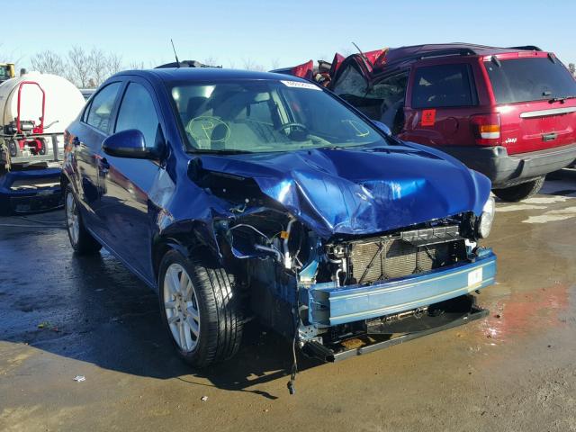 1G1JC5SH4D4163267 - 2013 CHEVROLET SONIC LT BLUE photo 1