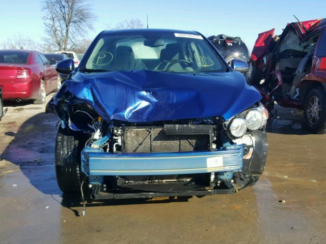 1G1JC5SH4D4163267 - 2013 CHEVROLET SONIC LT BLUE photo 9