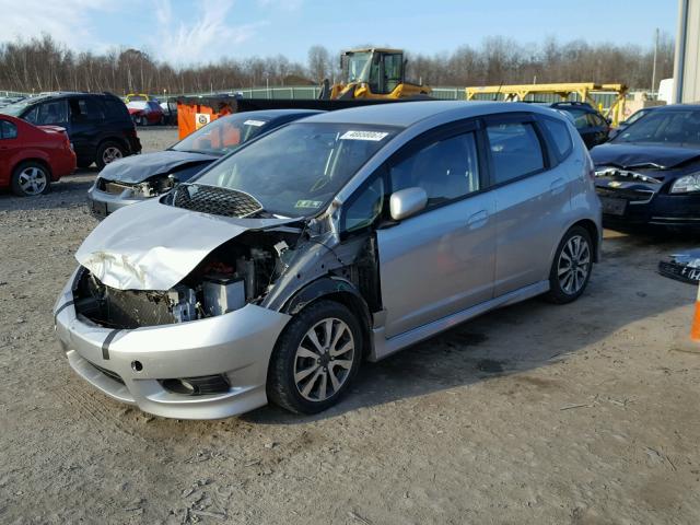 JHMGE8H52CC022260 - 2012 HONDA FIT SPORT SILVER photo 2