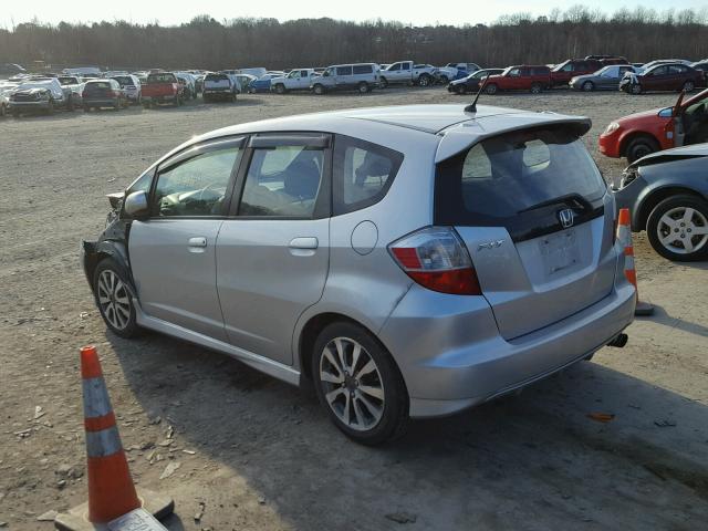 JHMGE8H52CC022260 - 2012 HONDA FIT SPORT SILVER photo 3