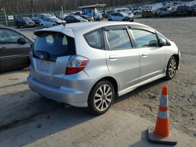 JHMGE8H52CC022260 - 2012 HONDA FIT SPORT SILVER photo 4