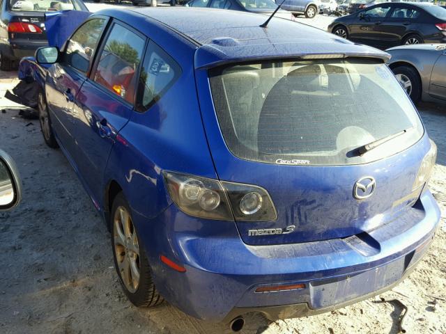 JM1BK344981875679 - 2008 MAZDA 3 HATCHBAC BLUE photo 3