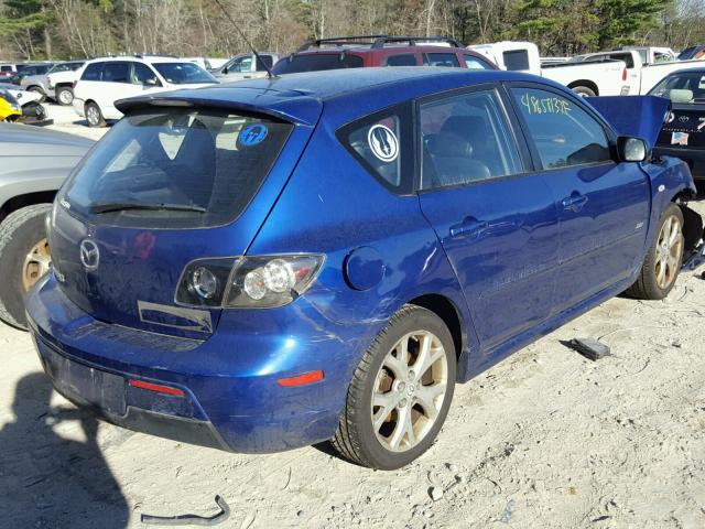 JM1BK344981875679 - 2008 MAZDA 3 HATCHBAC BLUE photo 4