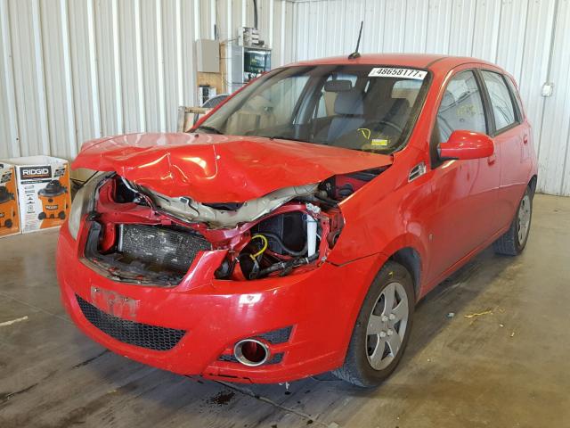 KL2TD66E79B632053 - 2009 PONTIAC G3 RED photo 2