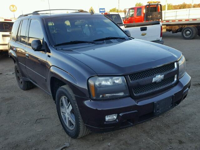 1GNDS13S382143501 - 2008 CHEVROLET TRAILBLAZE BLACK photo 1