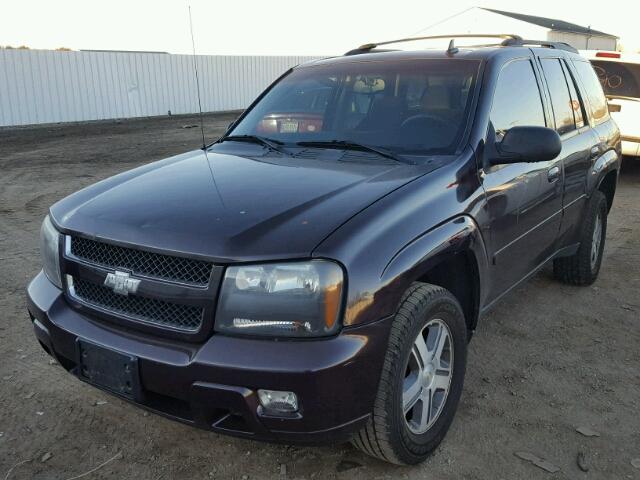 1GNDS13S382143501 - 2008 CHEVROLET TRAILBLAZE BLACK photo 2