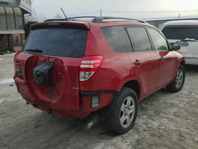 2T3BF4DV5BW121237 - 2011 TOYOTA RAV4 RED photo 4