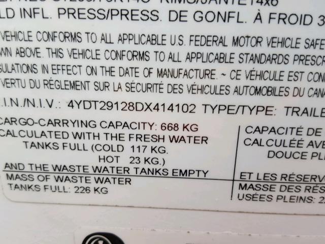 4YDT29128DX414102 - 2013 KEYSTONE PASSPORT 白色 照片 10