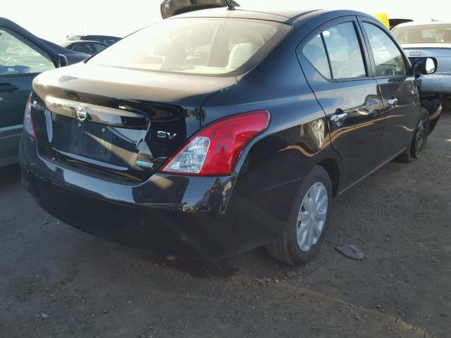 3N1CN7AP6CL837235 - 2012 NISSAN VERSA S BLACK photo 4