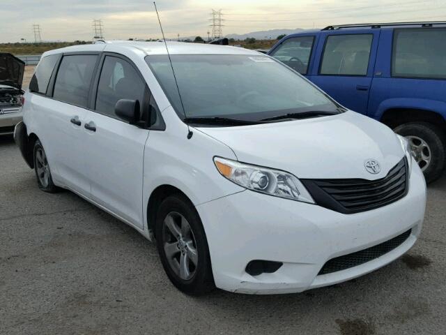 5TDZK3DC1CS176676 - 2012 TOYOTA SIENNA BAS WHITE photo 1