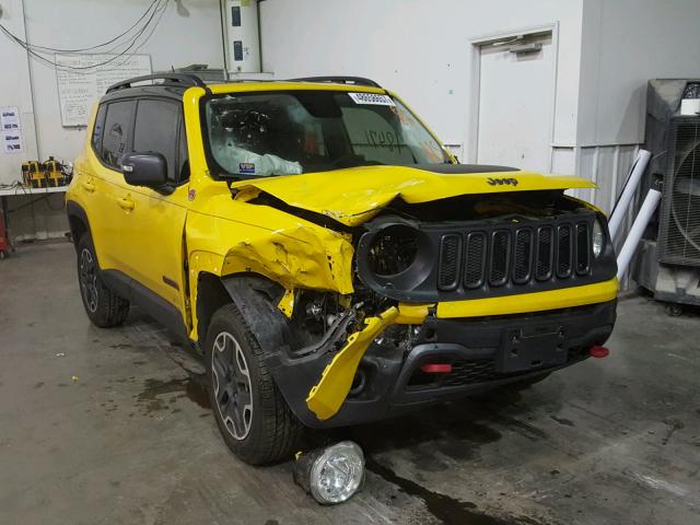 ZACCJBCT5GPD90612 - 2016 JEEP RENEGADE T YELLOW photo 1