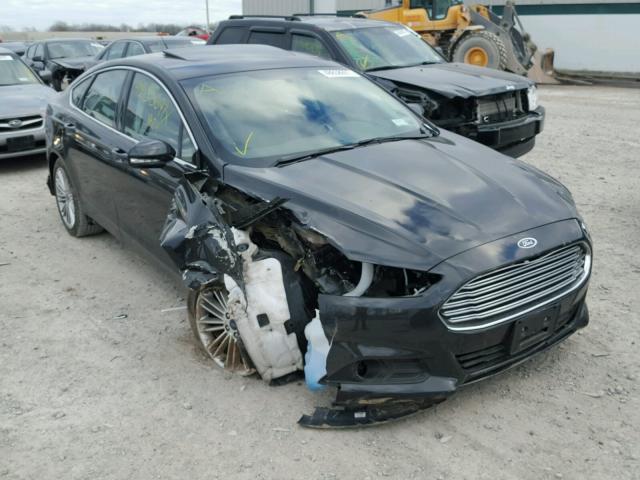 3FA6P0H99FR276376 - 2015 FORD FUSION SE BLACK photo 1