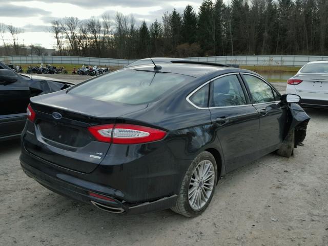 3FA6P0H99FR276376 - 2015 FORD FUSION SE BLACK photo 4