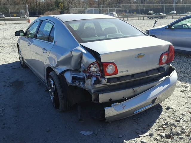 1G1ZH57B894265199 - 2009 CHEVROLET MALIBU 1LT SILVER photo 3