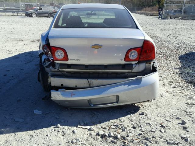 1G1ZH57B894265199 - 2009 CHEVROLET MALIBU 1LT SILVER photo 9