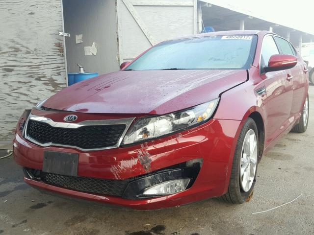 5XXGM4A77DG202070 - 2013 KIA OPTIMA LX RED photo 2