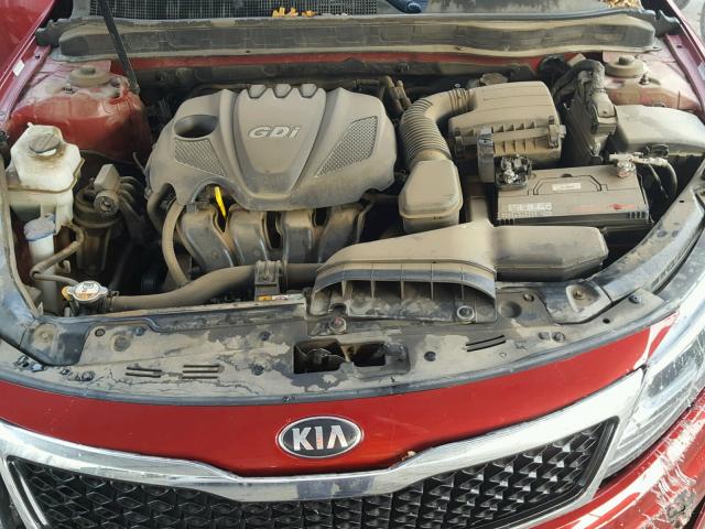 5XXGM4A77DG202070 - 2013 KIA OPTIMA LX RED photo 7