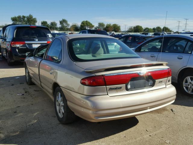 1FAFP66L8XK114973 - 1999 FORD CONTOUR SE BEIGE photo 3